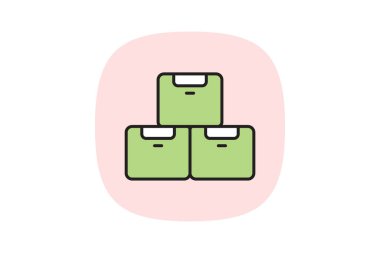 Paketleme Küpleri, vektör, piksel mükemmel, resimleyici dosyası