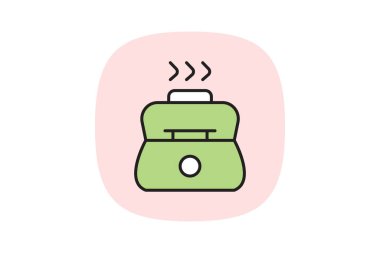 Taşınabilir Steamer, vektör, piksel mükemmel, illüstratör dosyası