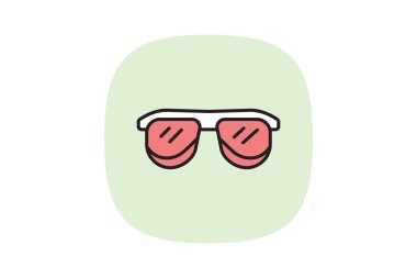 Güneş gözlüğü, vektör, piksel mükemmel, illüstratör dosyası