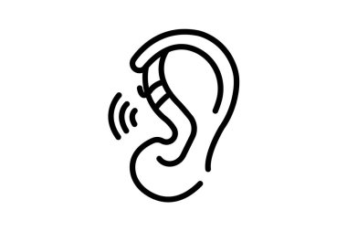 Kulak kelepçesi, vektör, piksel mükemmel, illüstratör dosyası