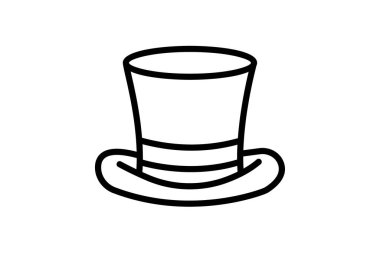 Top Hat, vektör, piksel mükemmel, illüstratör dosyası