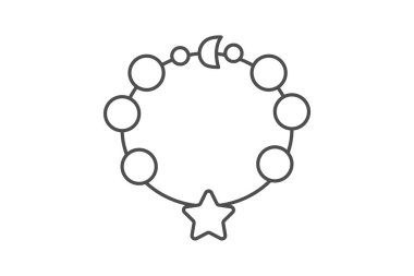 Cazibe Bilekliği, vektör, piksel mükemmel, illüstratör dosyası