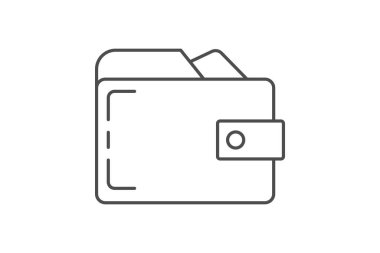 Cüzdan, vektör, piksel mükemmel, çizer dosyası