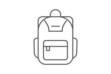 Sırt çantası, vektör, piksel mükemmel, resimleyici dosyası