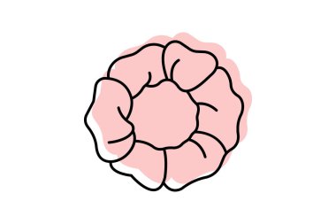 Scrunchie, vektör, piksel mükemmel, illüstratör dosyası