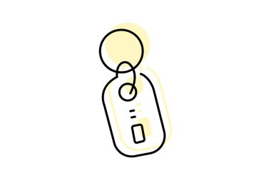 Anahtarlık, vektör, piksel mükemmel, illüstratör dosyası