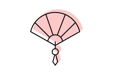 El yelpazesi, vektör, piksel mükemmel, illüstratör dosyası