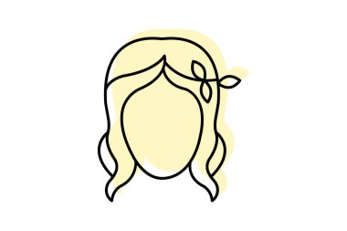 Saç bağı, vektör, piksel mükemmel, illüstratör dosyası