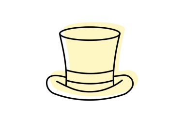 Top Hat, vektör, piksel mükemmel, illüstratör dosyası