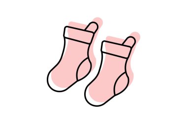 Çoraplar, vektör, piksel mükemmel, illüstratör dosyası