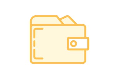 Cüzdan, vektör, piksel mükemmel, çizer dosyası