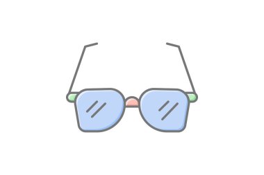 Gözlük, vektör, piksel mükemmel, illüstratör dosyası