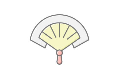 Fan, vektör, piksel mükemmel, illüstratör dosyası