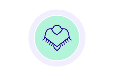 Şal, vektör, piksel mükemmel, illüstratör dosyası