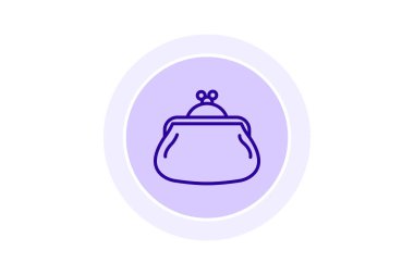 Bozuk para çantası, vektör, piksel mükemmel, illüstratör dosyası