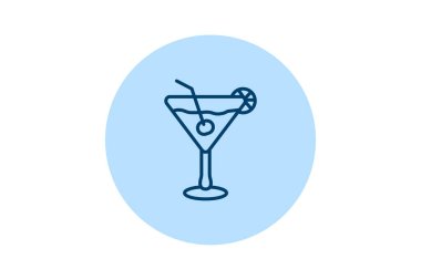 Kokteyl halkası, vektör, piksel mükemmel, illüstratör dosyası