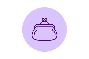 Bozuk para çantası, vektör, piksel mükemmel, illüstratör dosyası