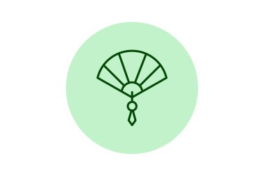 El yelpazesi, vektör, piksel mükemmel, illüstratör dosyası