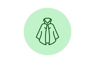 Pelerin, vektör, piksel mükemmel, illüstratör dosyası