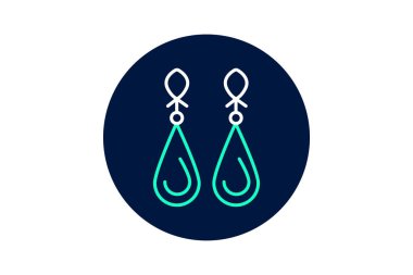 Küpeleri bırak, vektör, piksel mükemmel, illüstratör dosyası