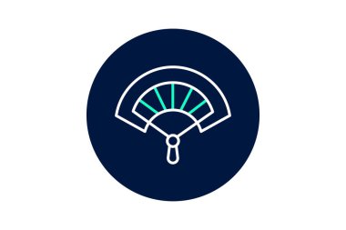 Fan, vektör, piksel mükemmel, illüstratör dosyası