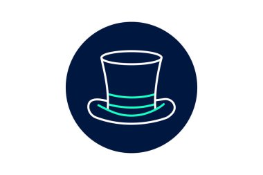 Top Hat, vektör, piksel mükemmel, illüstratör dosyası