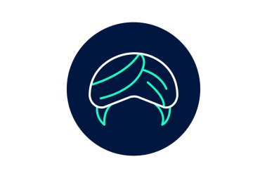 Türban, vektör, piksel mükemmel, illüstratör dosyası