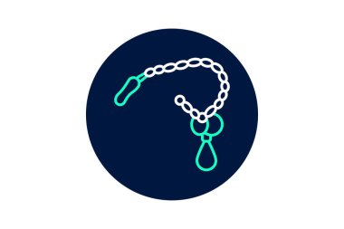 Lorgnette Zinciri, vektör, piksel mükemmel, illüstratör dosyası