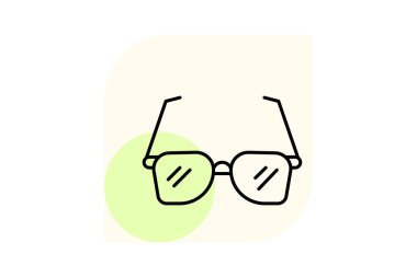 Gözlük, vektör, piksel mükemmel, illüstratör dosyası