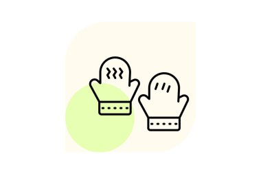 Eldivenler, vektör, piksel mükemmel, illüstratör dosyası