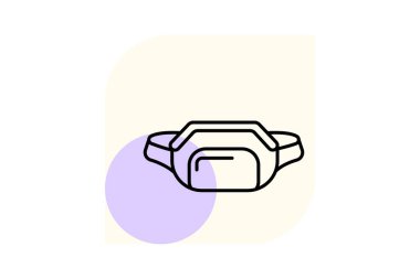 Bel çantası, vektör, piksel mükemmel, illüstratör dosyası