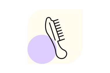 Saç Tarak, vektör, piksel mükemmel, illüstratör dosyası