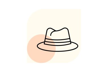 Fedora, vektör, piksel mükemmel, illüstratör dosyası