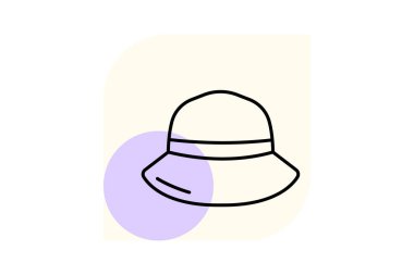 Bucket Şapka, vektör, piksel mükemmel, illüstratör dosyası