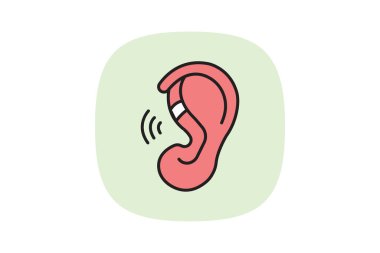 Kulak kelepçesi, vektör, piksel mükemmel, illüstratör dosyası