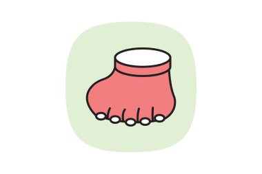 Ayak parmağı yüzüğü, vektör, piksel mükemmel, illüstratör dosyası