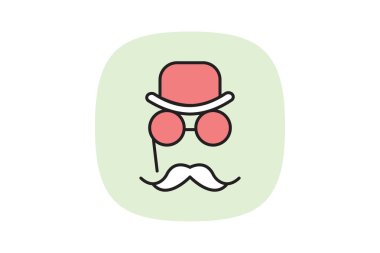 Tek gözlük, vektör, piksel mükemmel, illüstratör dosyası