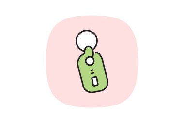 Anahtarlık, vektör, piksel mükemmel, illüstratör dosyası