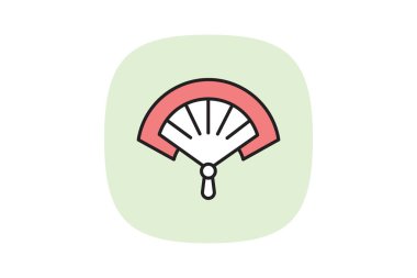 Fan, vektör, piksel mükemmel, illüstratör dosyası