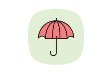 Şemsiye, vektör, piksel mükemmel, illüstratör dosyası