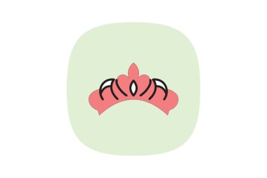 Taç, vektör, piksel mükemmel, illüstratör dosyası