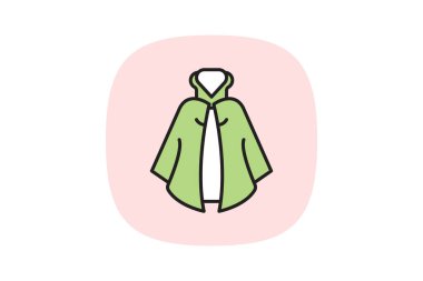 Pelerin, vektör, piksel mükemmel, illüstratör dosyası