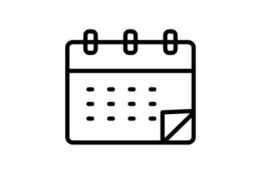 İş Takvimi, vektör, piksel mükemmel, illüstratör dosyası