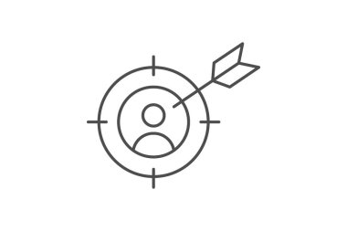 Hedef Pazar, vektör, piksel mükemmel, illüstratör dosyası