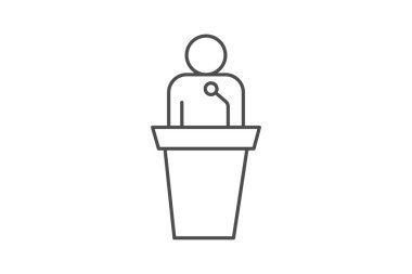 Keynote Konuşma, vektör, piksel mükemmel, illüstratör dosyası