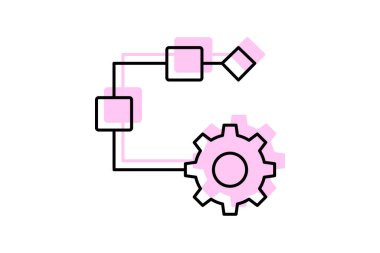Çalışma akışı Otomasyonu, vektör, piksel mükemmel, illüstratör dosyası