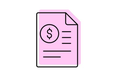 Üç aylık kazançlar, vektör, piksel mükemmel, illüstratör dosyası