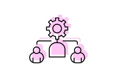 İnsan Kaynakları Yönetimi, vektör, piksel mükemmel, illüstratör dosyası