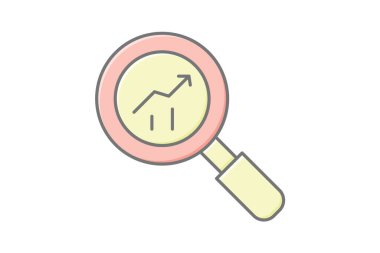 Pazar Araştırması, vektör, piksel mükemmel, illüstratör dosyası