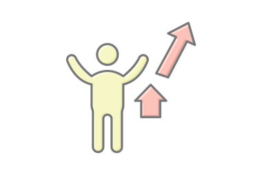 İş Başarı, vektör, piksel mükemmel, illüstratör dosyası